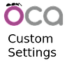 OCA Custom Settings