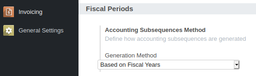 Accounting Subsequences per Fiscal Years